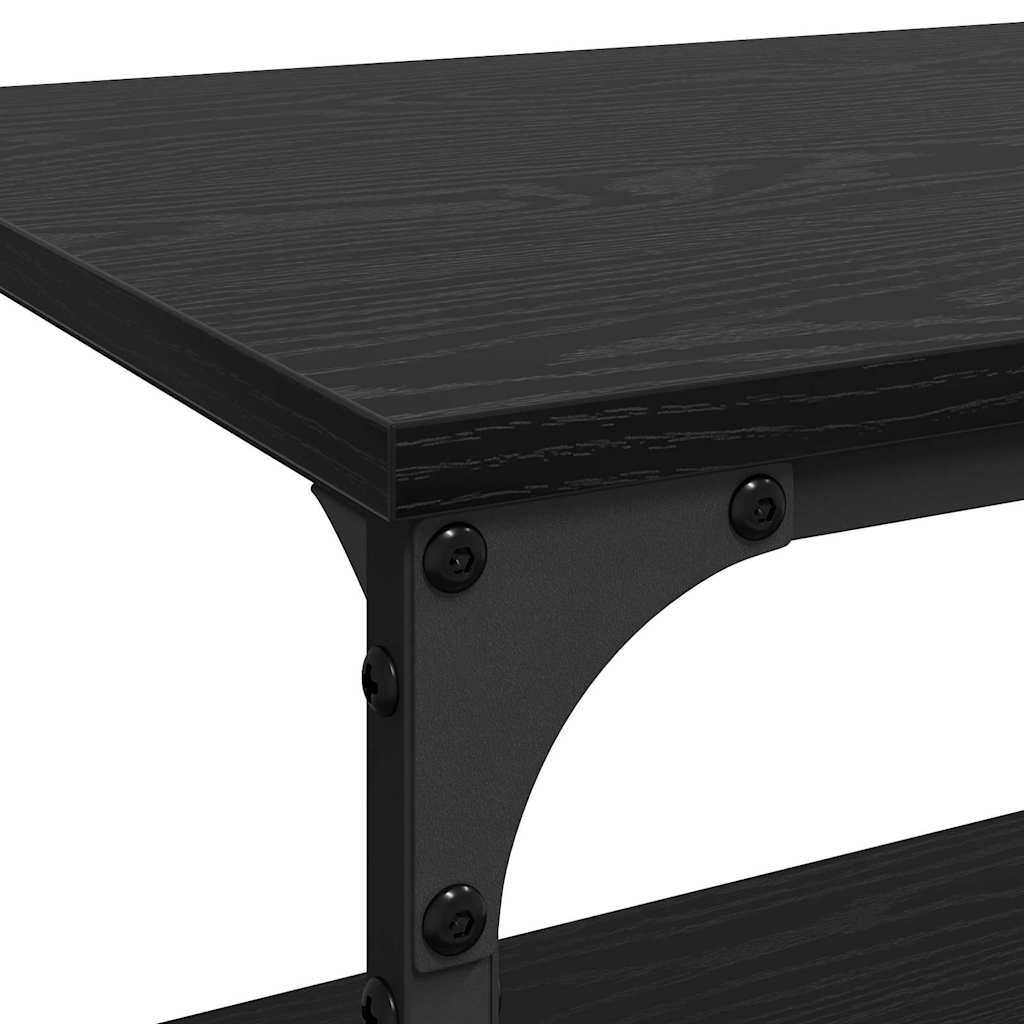 Kjøkkenvogn Svart Eik 60 x 41 x 76 cm Konstruert tre