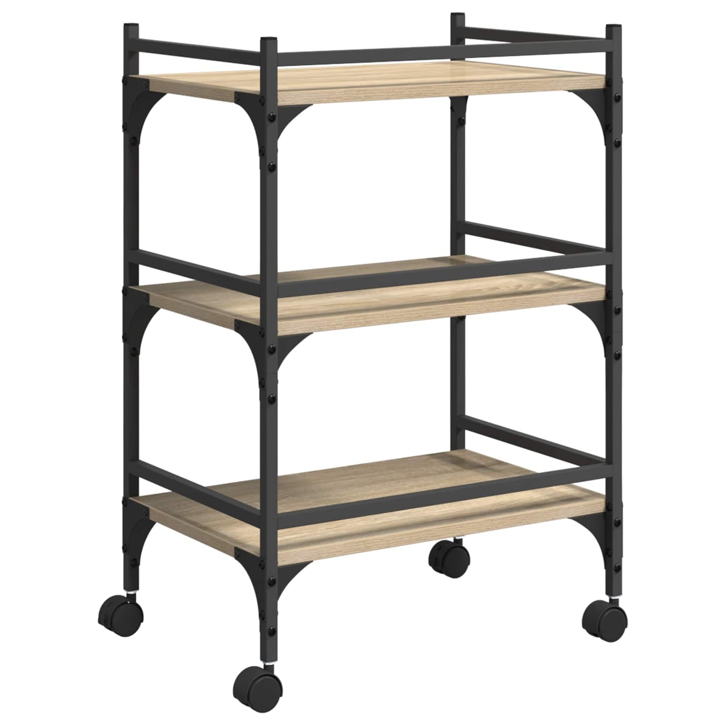Kjøkkenvogn Sonoma eik 50 x 35 x 75,5 cm Konstruert tre