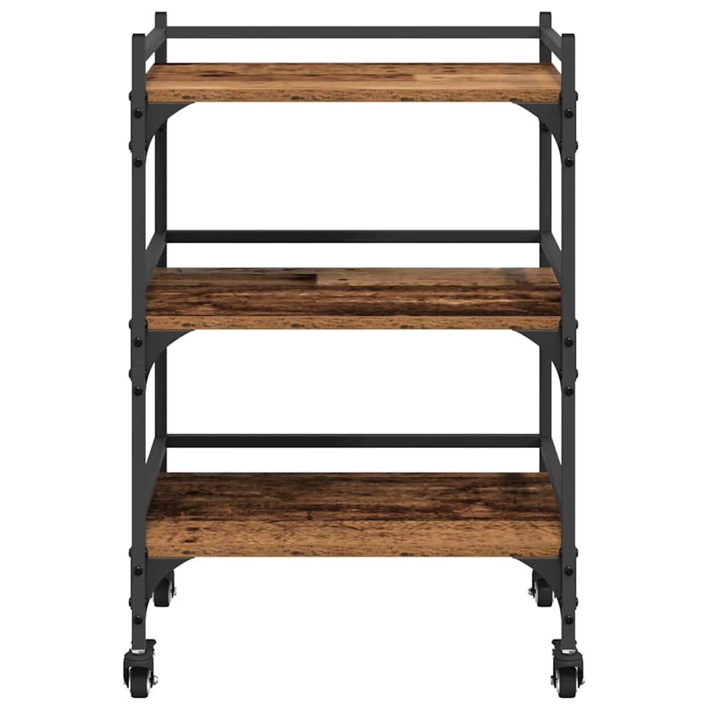 Kjøkkenvogn Gamle tre 50 x 35 x 75.5 cm Konstruert tre
