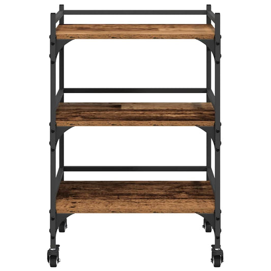 Kjøkkenvogn Gamle tre 50 x 35 x 75.5 cm Konstruert tre