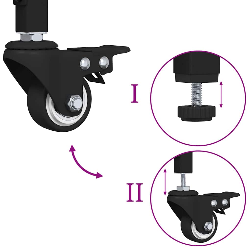 Kjøkkenvogn Gamle tre 50 x 35 x 75.5 cm Konstruert tre