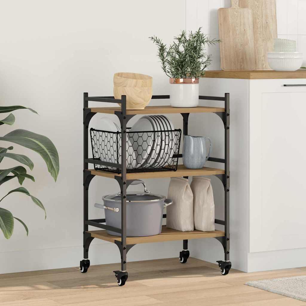 Kjøkkenvogn Artisan Eik 50 x 35 x 75.5 cm Konstruert tre