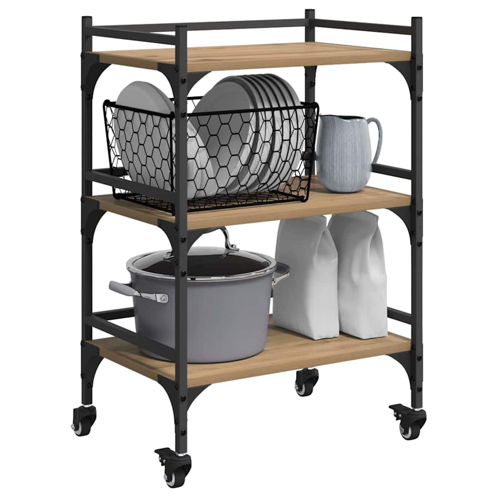 Kjøkkenvogn Artisan Eik 50 x 35 x 75.5 cm Konstruert tre