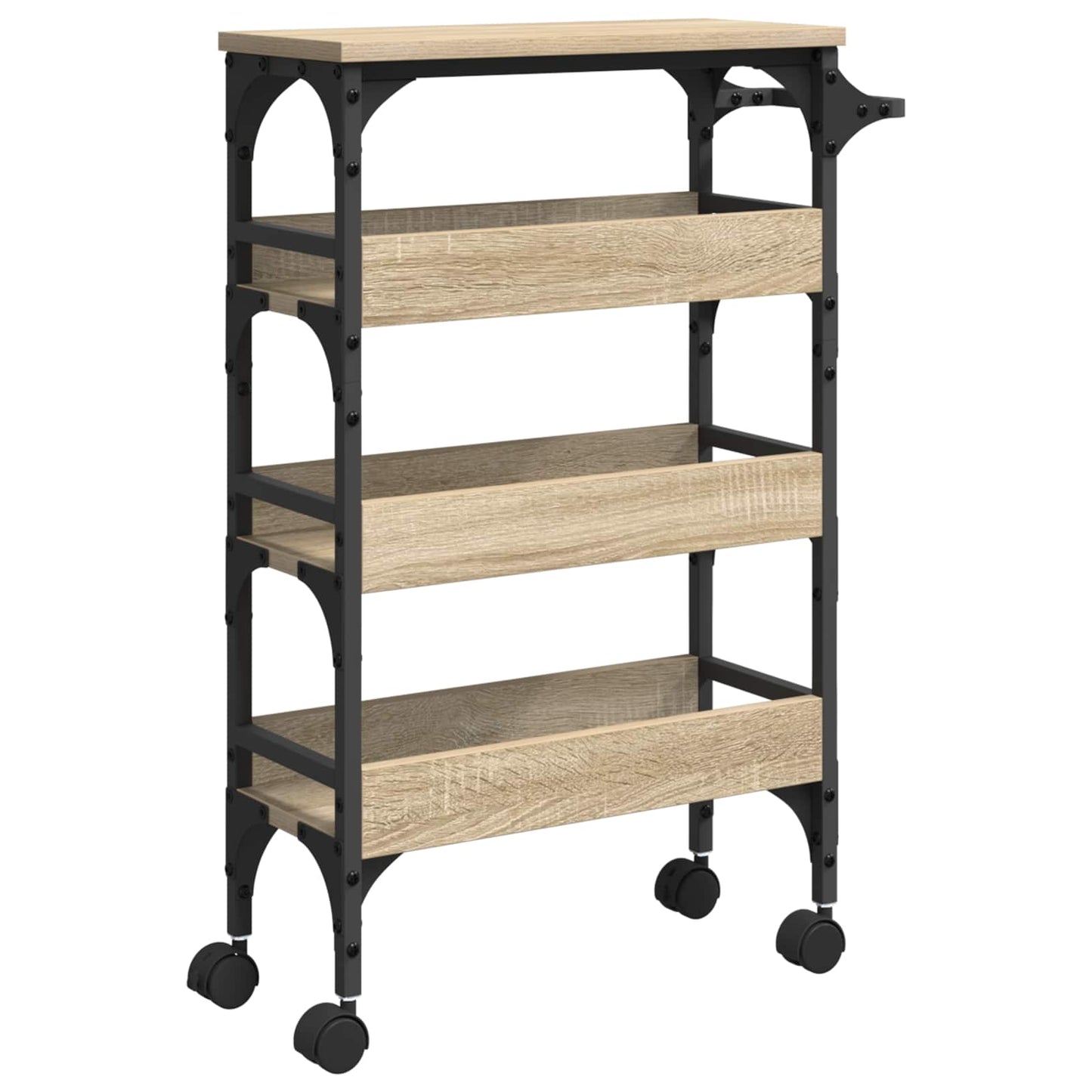 Kjøkkenvogn Sonoma eik 53 x 20 x 76 cm Konstruert tre
