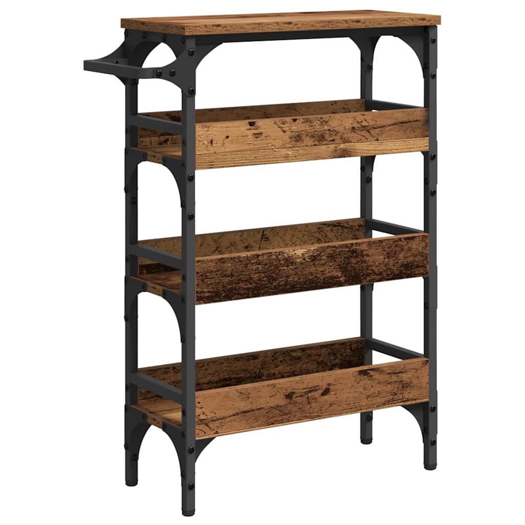 Kjøkkenvogn Gamle tre 53 x 20 x 76 cm Konstruert tre