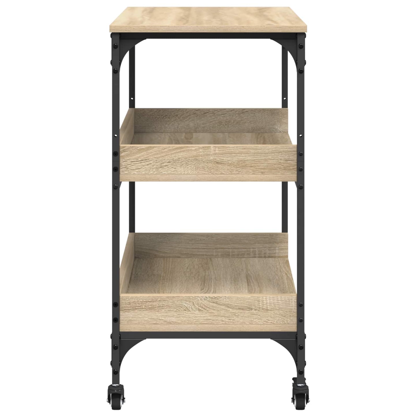 Kjøkkenvogn Sonoma eik 60 x 41 x 80,5 cm Konstruert tre