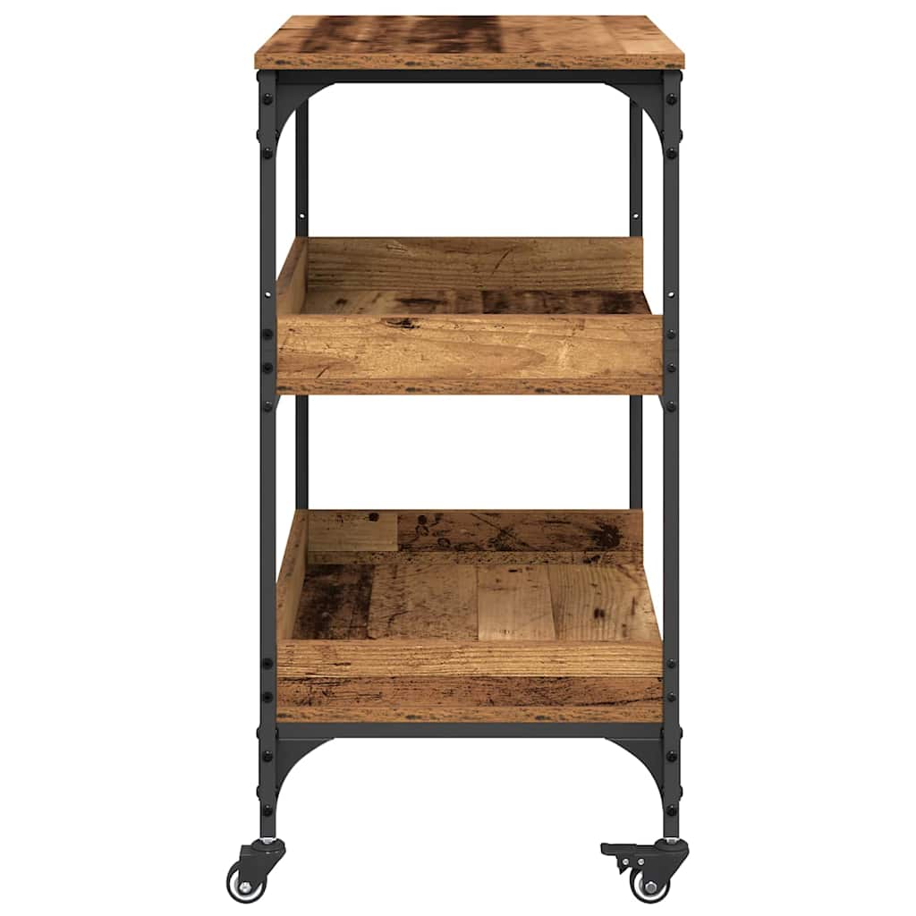 Kjøkkenvogn Gamle tre 60 x 41 x 80.5 cm Konstruert tre