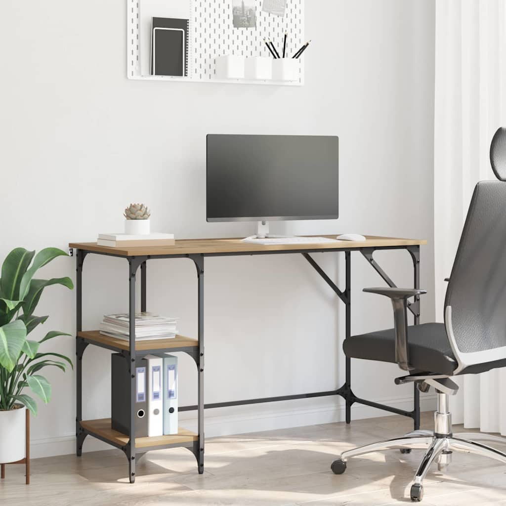 Skrivebord Artisan Eik 120 x 50 x 75 cm Konstruert tre