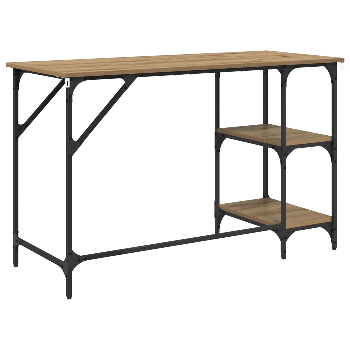 Skrivebord Artisan Eik 120 x 50 x 75 cm Konstruert tre
