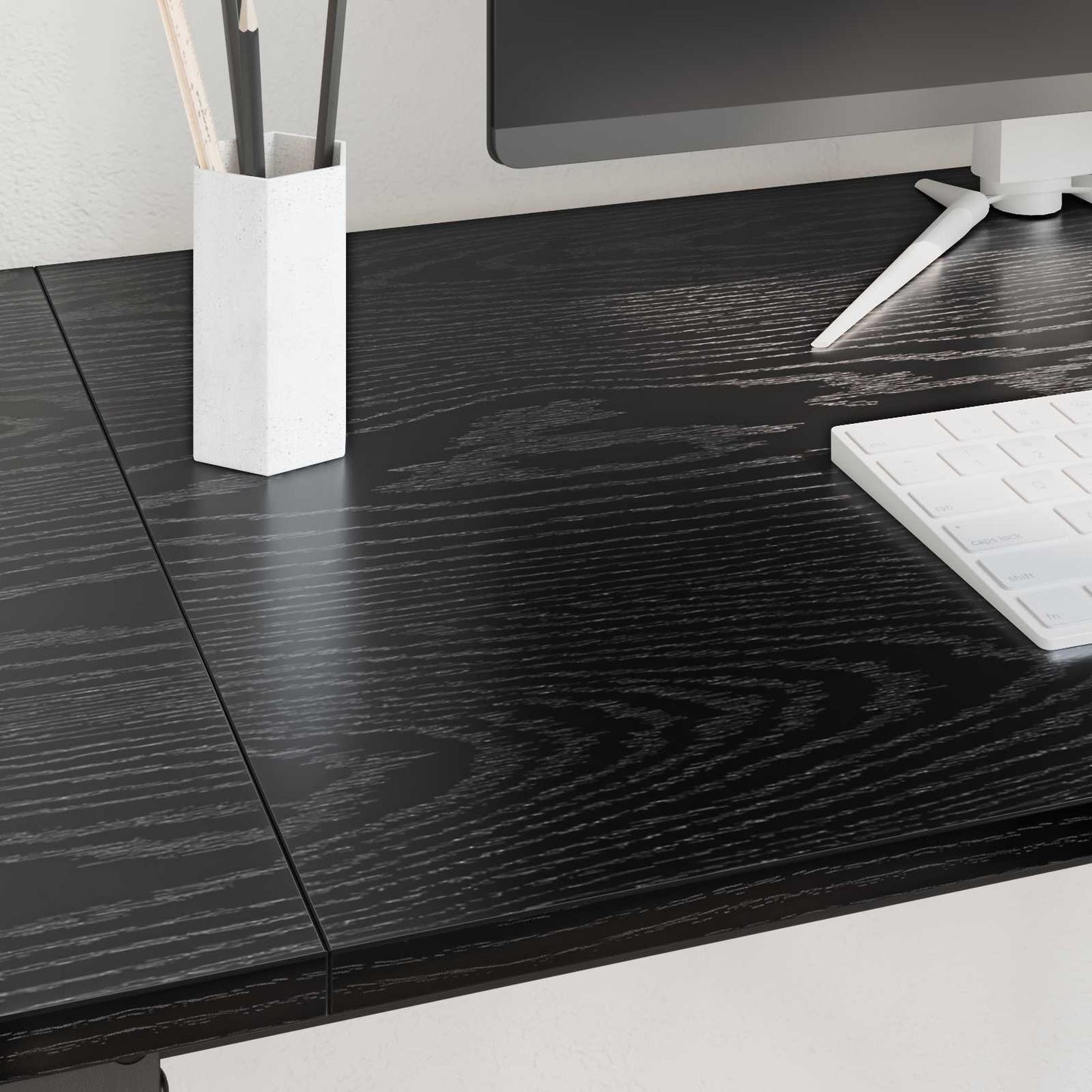 Skrivebord Svart Eik 120 x 50 x 75 cm Konstruert tre