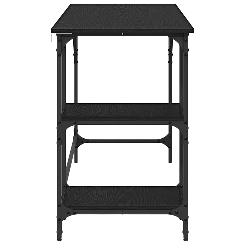 Skrivebord Svart Eik 120 x 50 x 75 cm Konstruert tre