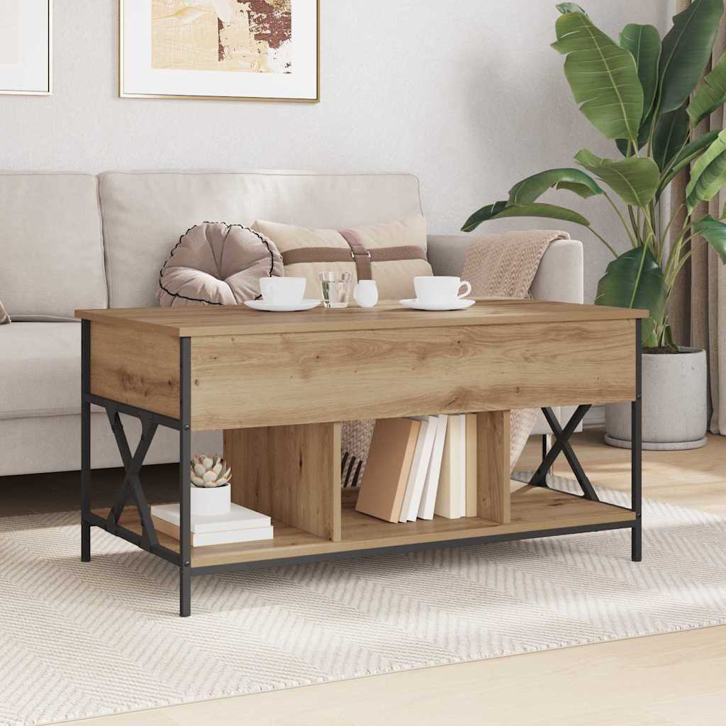 Kaffebord Artisan Eik 100 x 55 x 48,5 cm Konstruert tre