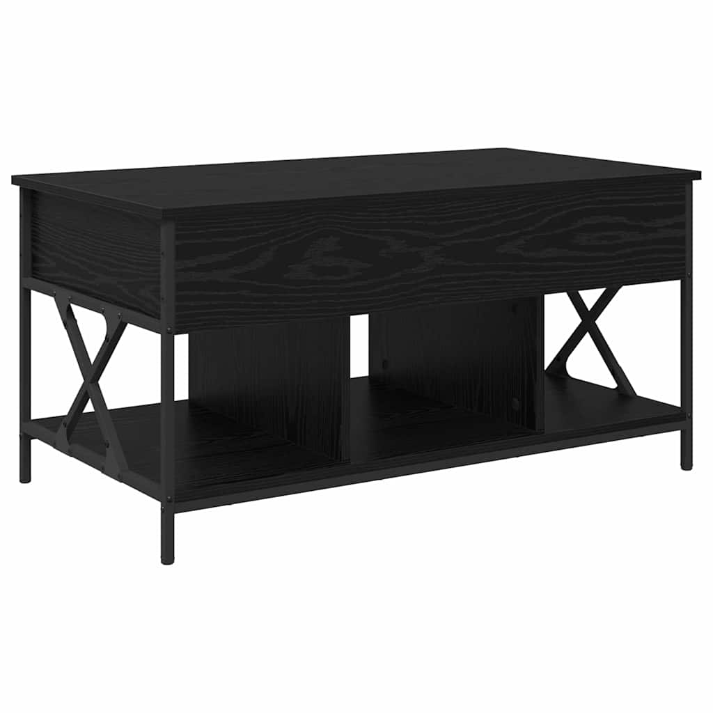 Kaffebord Svart Eik 100 x 55 x 48,5 cm Konstruert tre