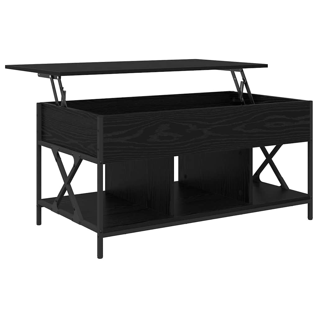Kaffebord Svart Eik 100 x 55 x 48,5 cm Konstruert tre