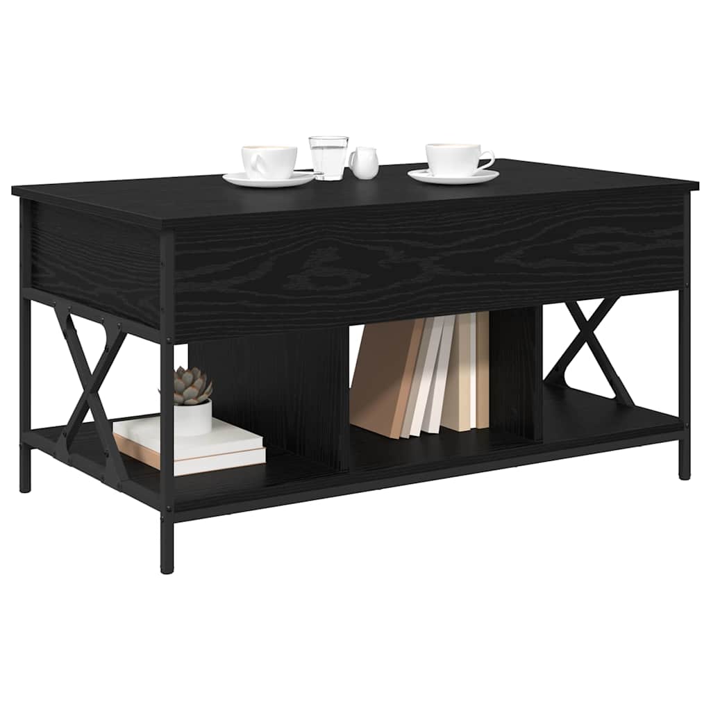 Kaffebord Svart Eik 100 x 55 x 48,5 cm Konstruert tre