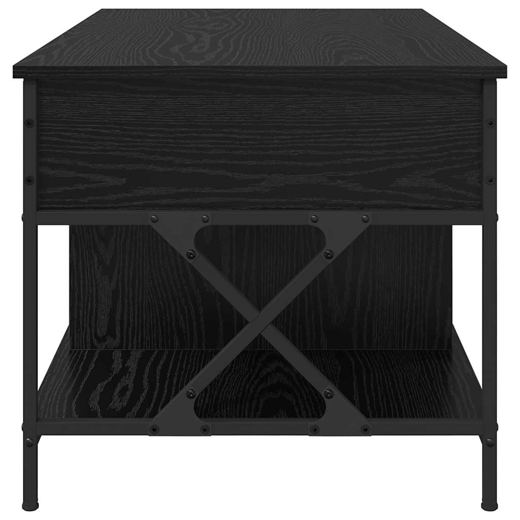Kaffebord Svart Eik 100 x 55 x 48,5 cm Konstruert tre