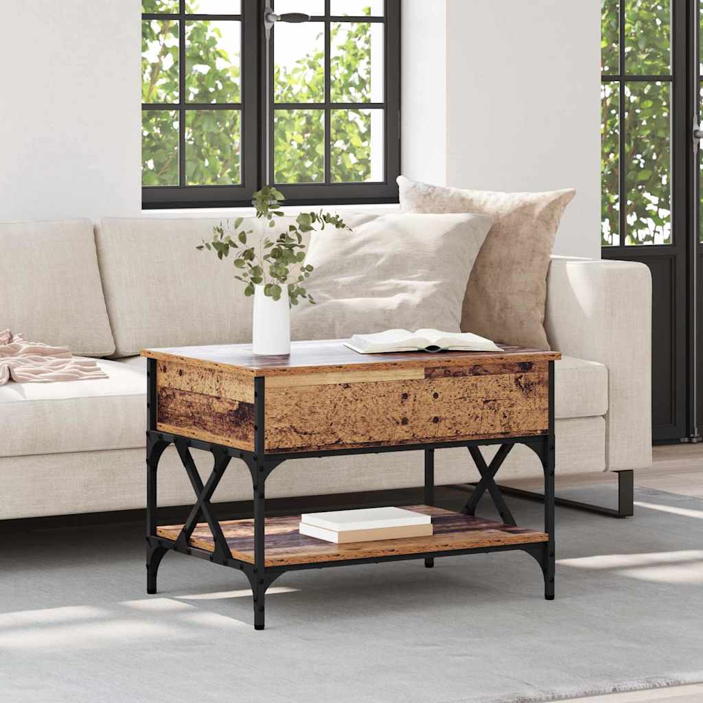 Kaffebord Gamle tre 70x50x50cm Konstruert tre