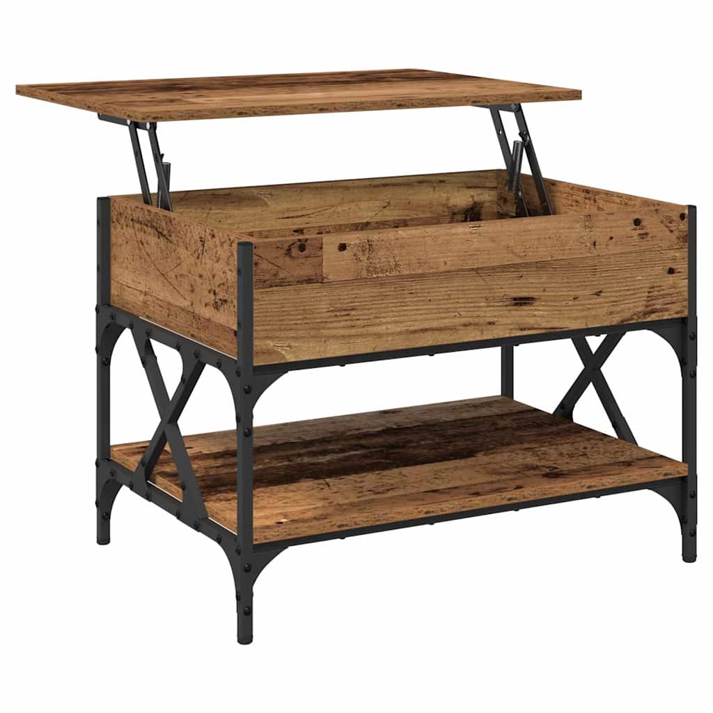 Kaffebord Gamle tre 70x50x50cm Konstruert tre