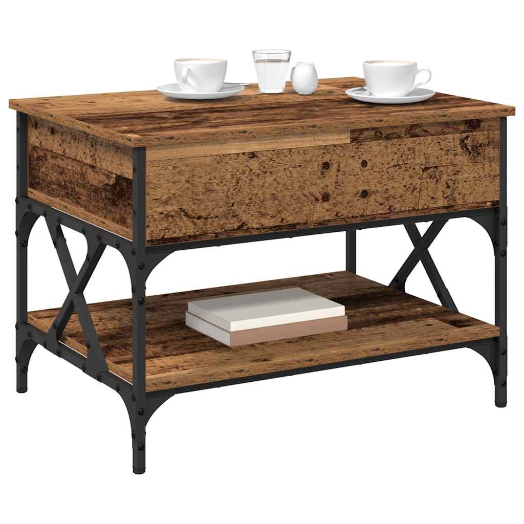 Kaffebord Gamle tre 70x50x50cm Konstruert tre