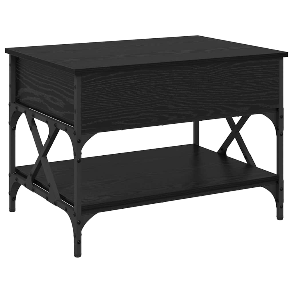 Kaffebord Svart Eik 70x50x50cm Konstruert tre