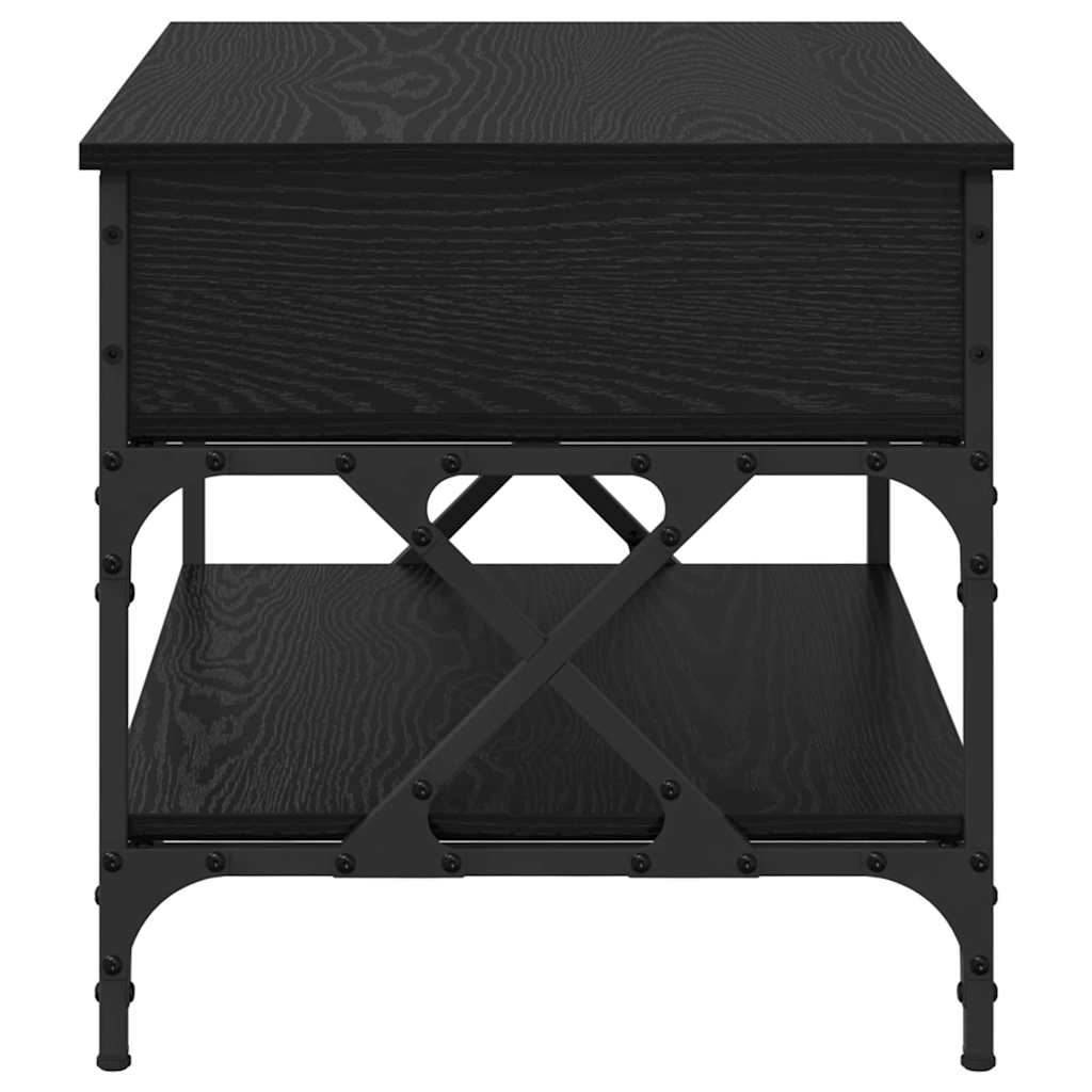 Kaffebord Svart Eik 70x50x50cm Konstruert tre