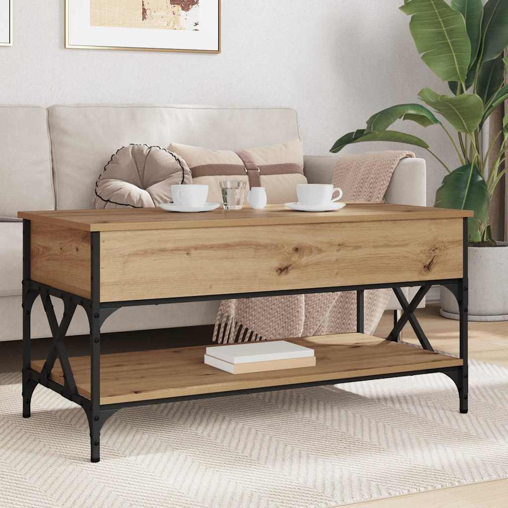 Kaffebord Artisan Eik 100 x 50 x 50 cm Konstruert tre