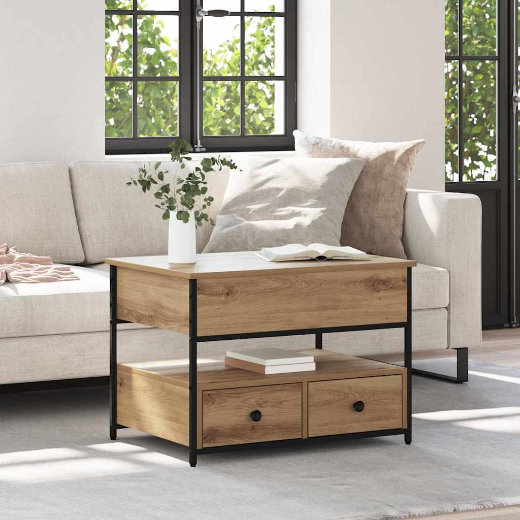 Kaffebord Artisan Eik 70 x 50 x 54.5 cm Konstruert tre