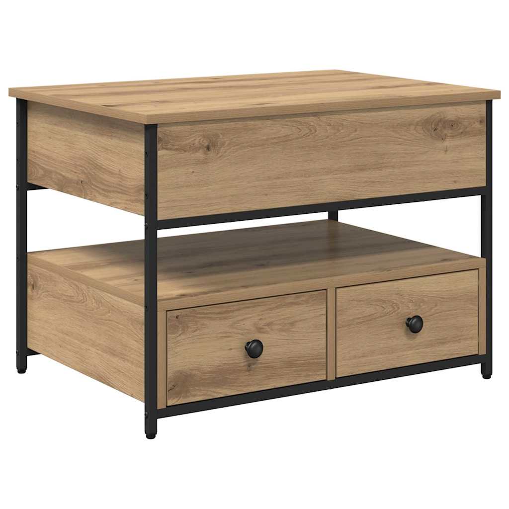 Kaffebord Artisan Eik 70 x 50 x 54.5 cm Konstruert tre