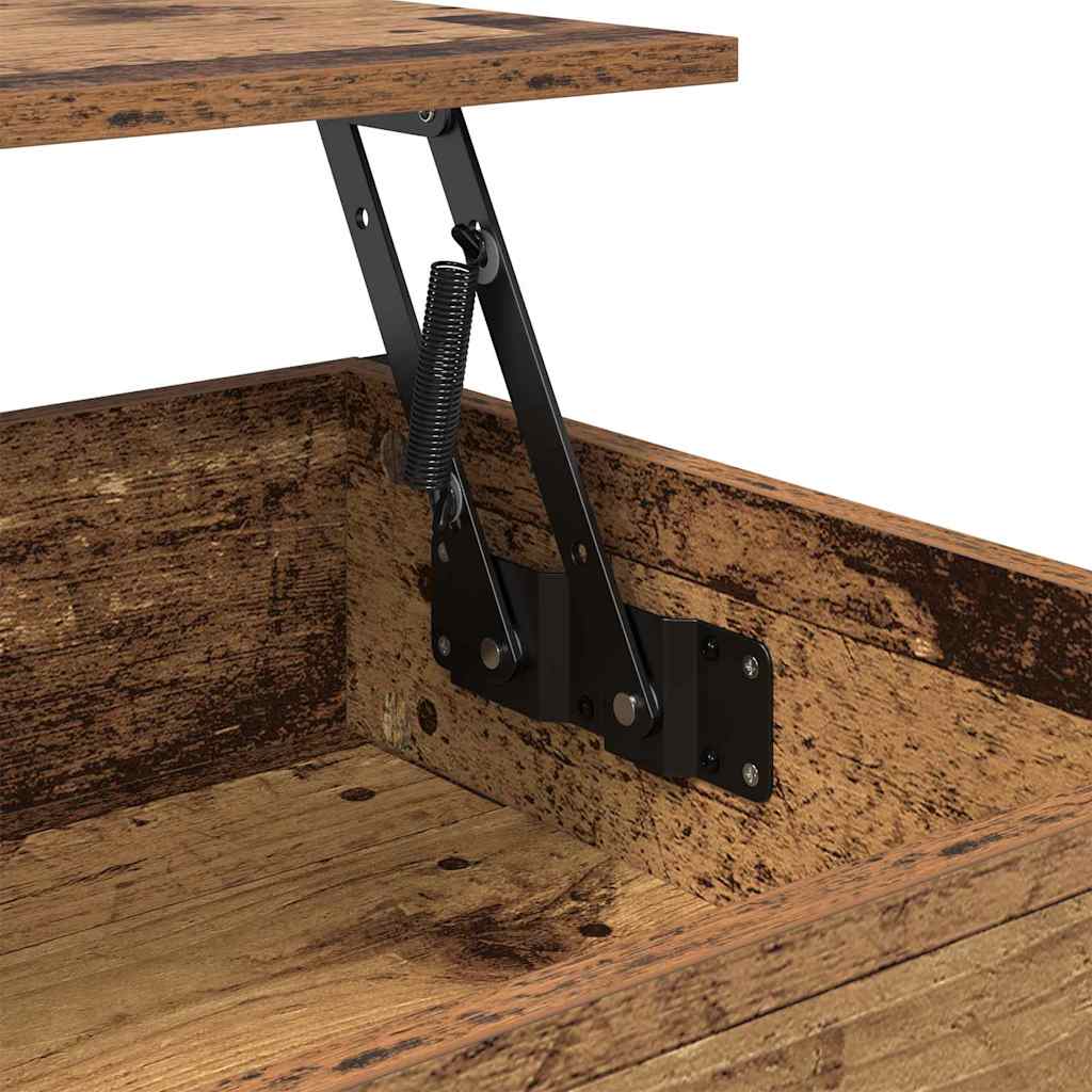 Kaffebord med skuff Gamle tre 85 x 50 x 50 cm Konstruert tre