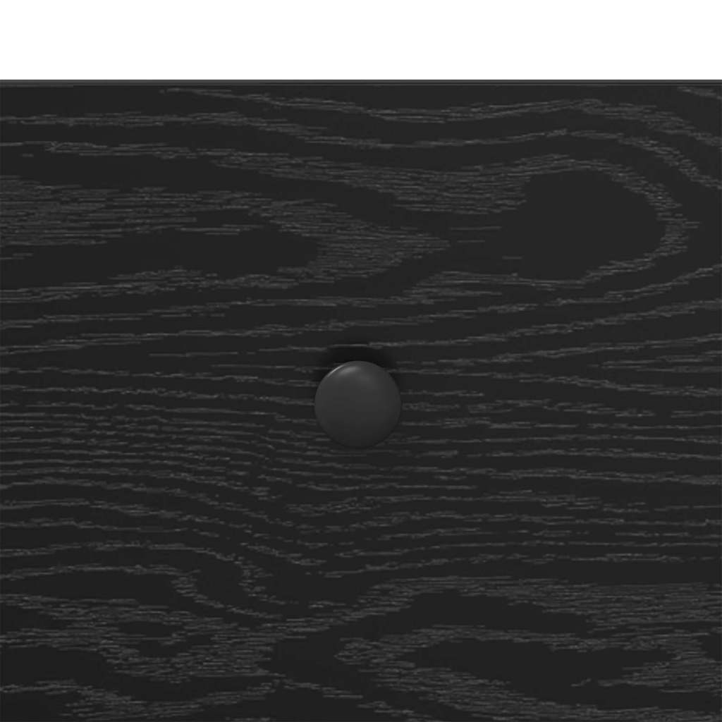 Kaffebord med skuff Svart Eik 85 x 50 x 50 cm Konstruert tre