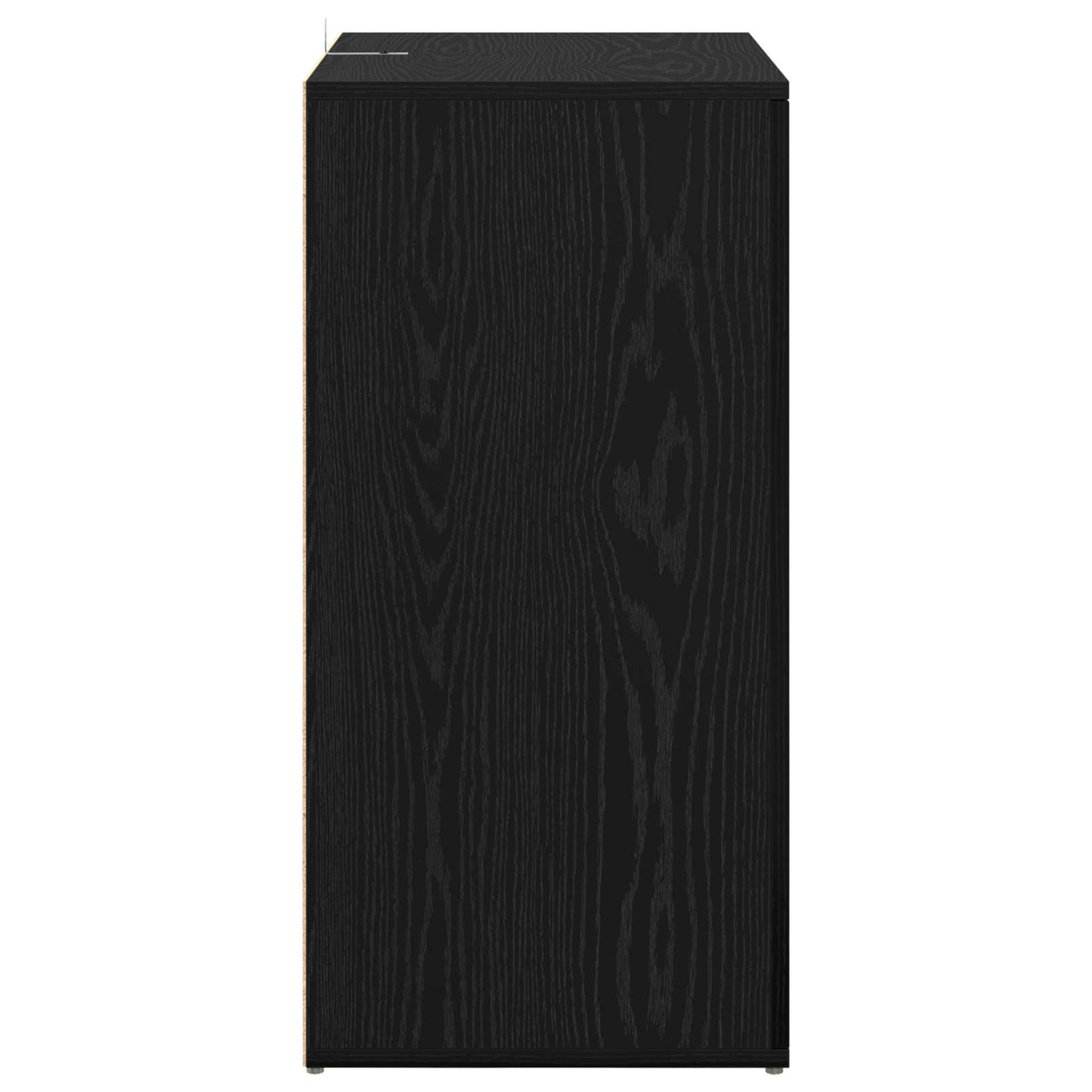Serviesskap med skuff Svart Eik 59 x 39 x 80 cm Konstruert tre