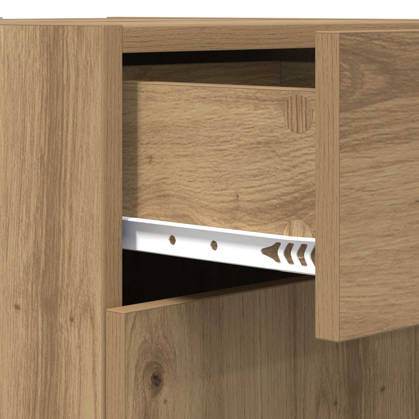 Oppbevaringsskap Artisan Eik 40 x 42,5 x 93 cm Konstruert tre