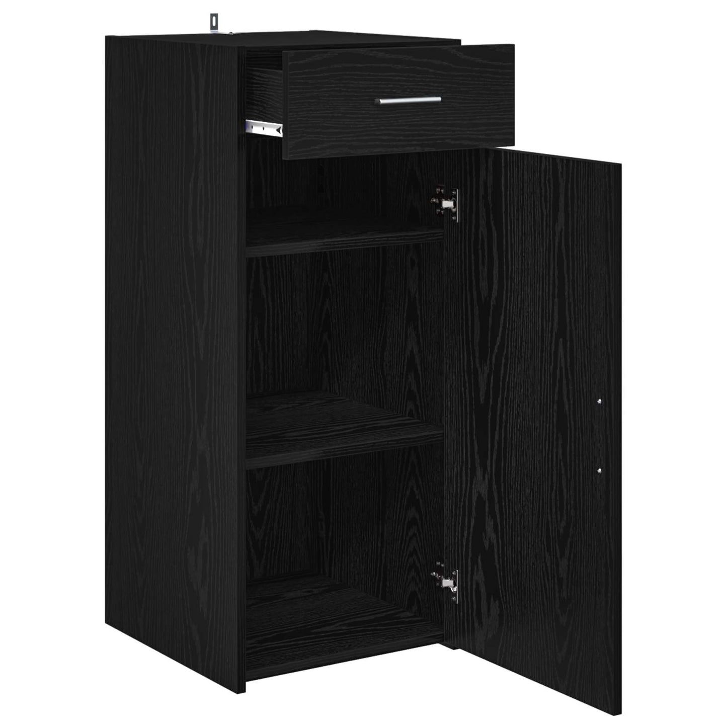 Oppbevaringsskap Svart Eik 40 x 42,5 x 93 cm Konstruert tre