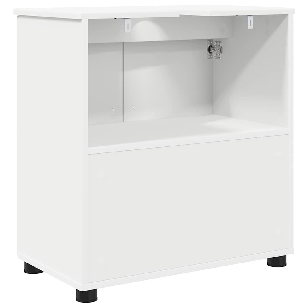 Baderomsskap Hvit 61 x 35 x 64 cm Konstruert tre & Metall