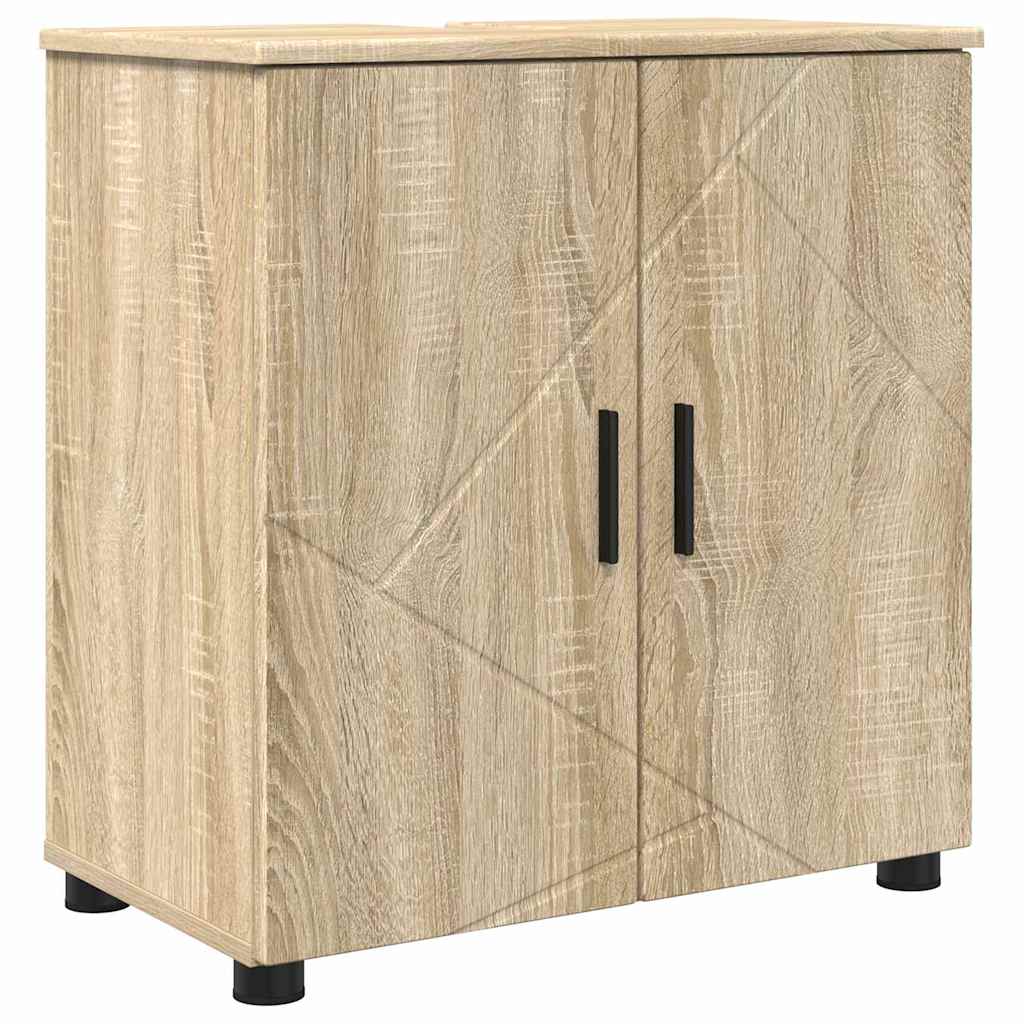 Baderomsskap Sonoma eik 61 x 35 x 64 cm Konstruert tre & Metall