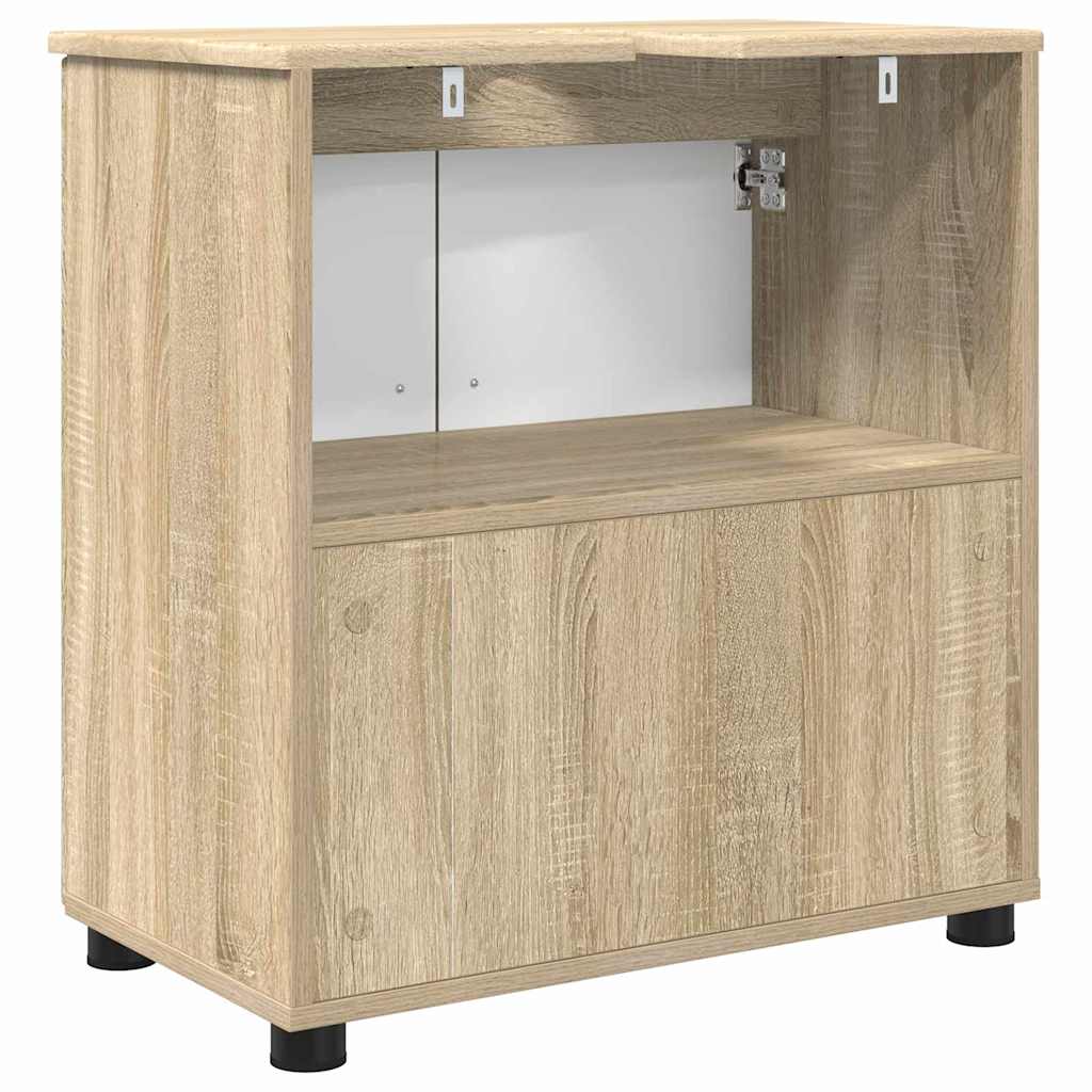 Baderomsskap Sonoma eik 61 x 35 x 64 cm Konstruert tre & Metall