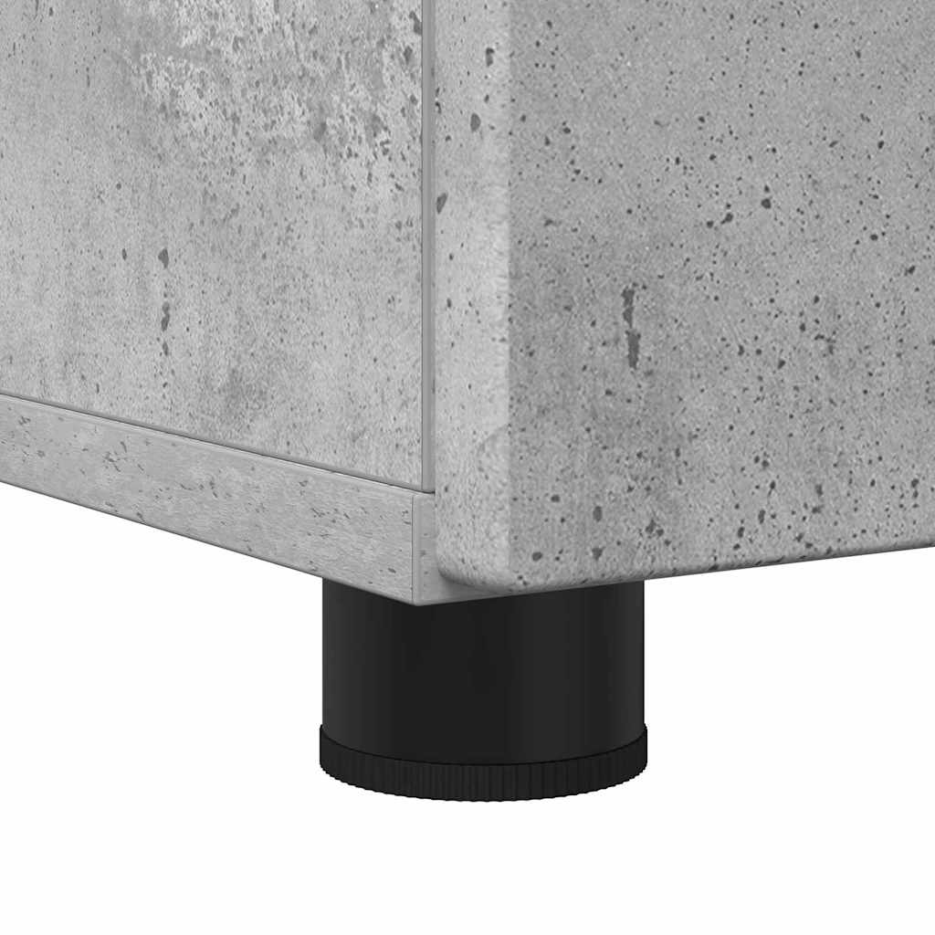 Baderomsskap Betonggrå 61 x 35 x 64 cm Konstruert tre & Metall