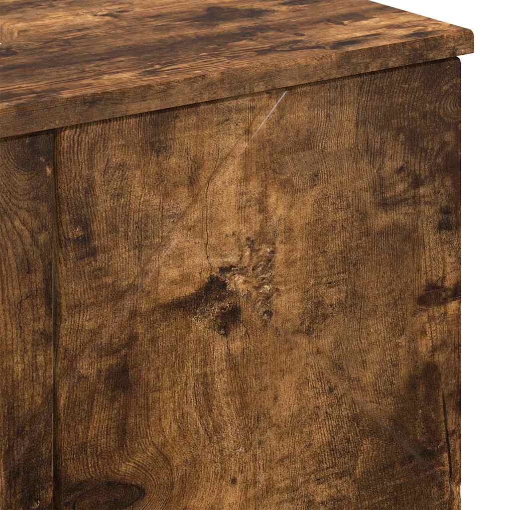 Baderomsskap Røkt eik 61 x 35 x 64 cm Konstruert tre & Metall