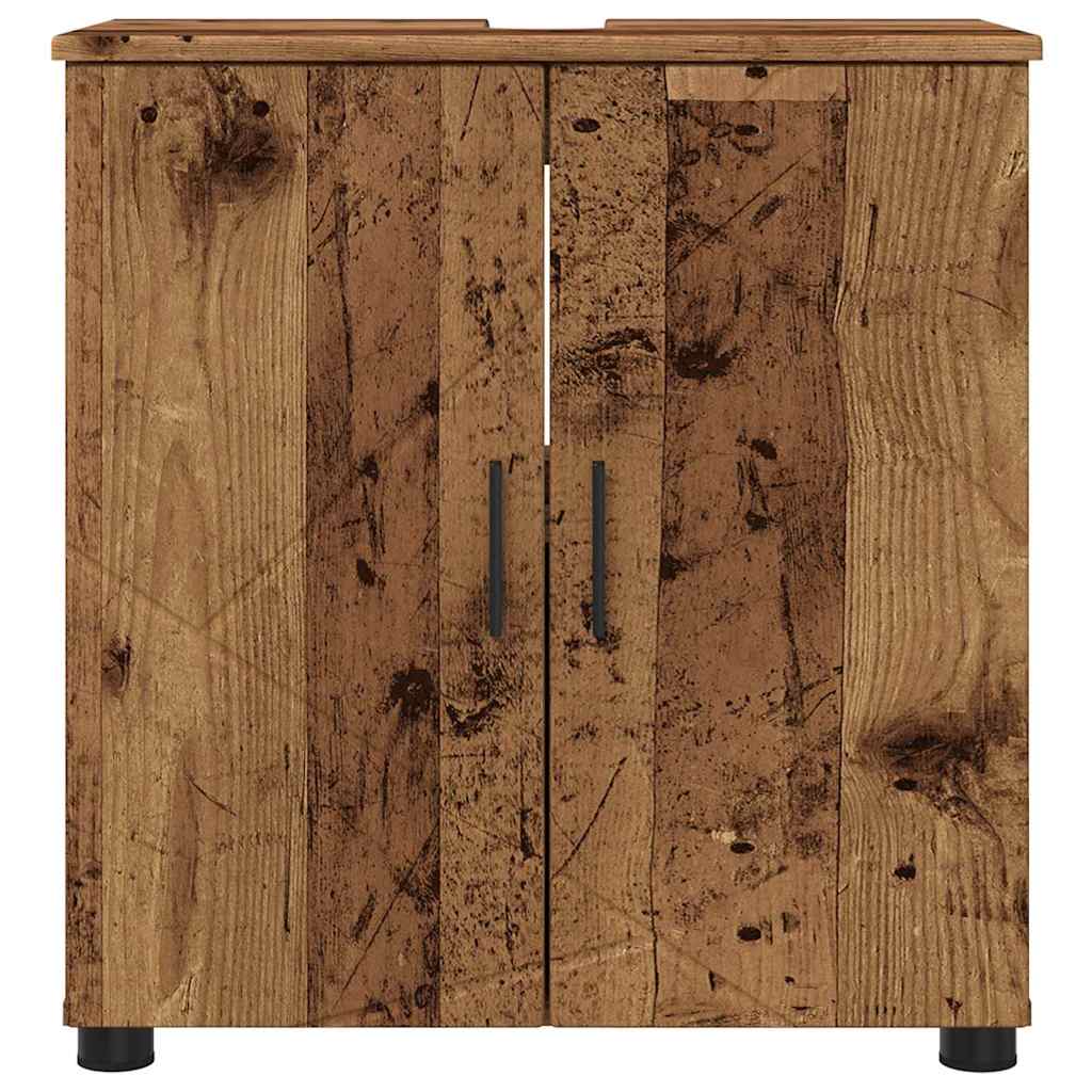 Baderomsskap Gamle tre 61 x 35 x 64 cm Konstruert tre & Metall