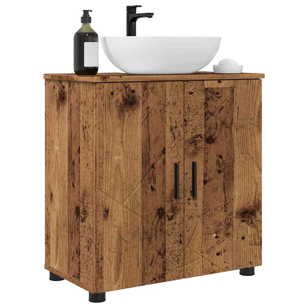 Baderomsskap Gamle tre 61 x 35 x 64 cm Konstruert tre & Metall