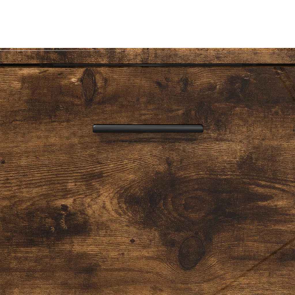 Baderomsskap Røkt eik 76,5 x 35 x 64 cm Konstruert tre & Metall