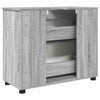Baderomsskap Grå sonoma 76.5 x 35 x 64 cm Konstruert tre
