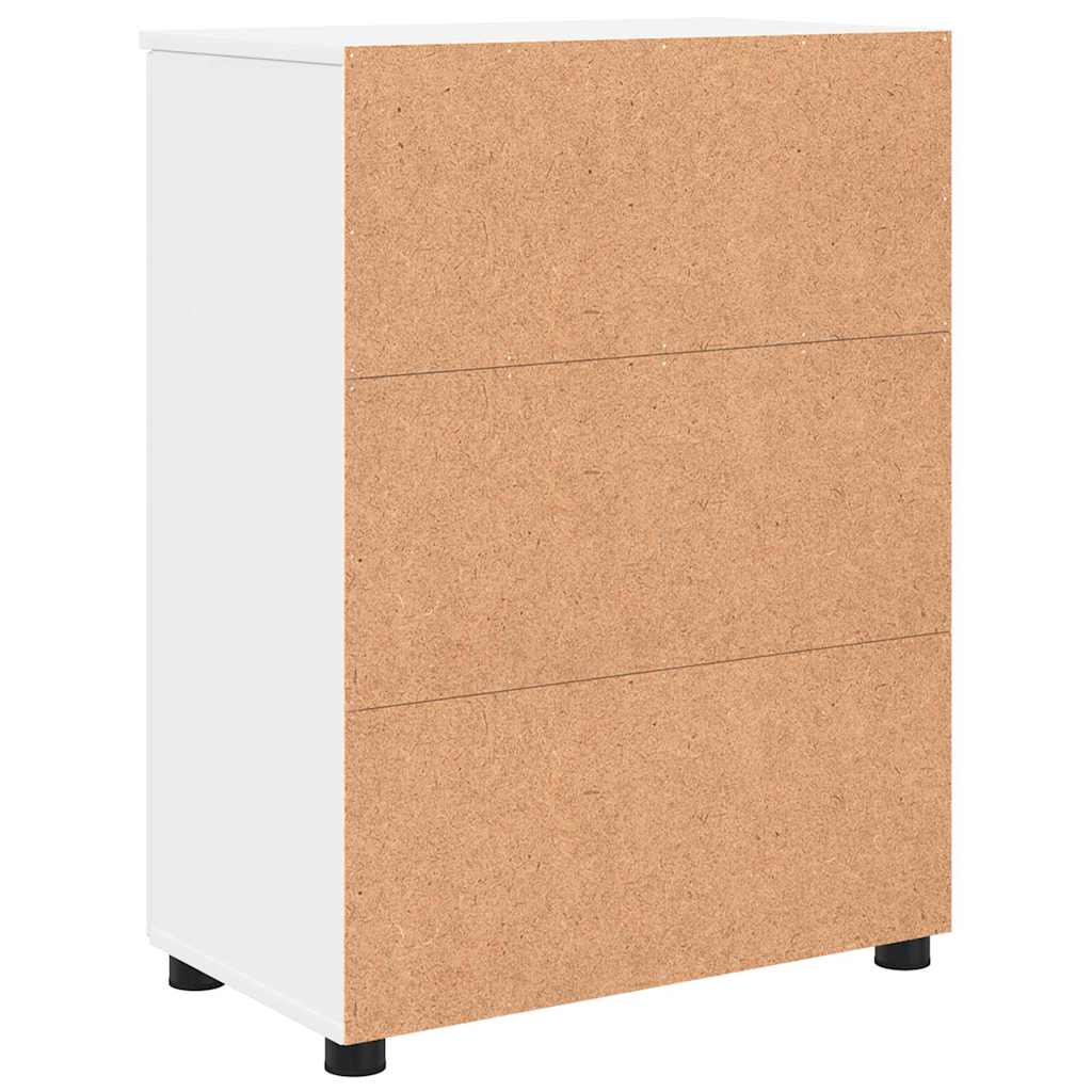 Baderomsskap Hvit 60 x 35 x 80 cm Konstruert tre & Metall