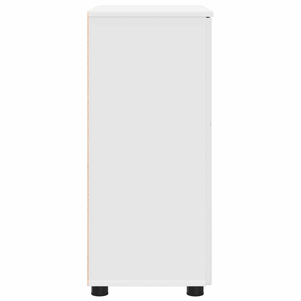 Baderomsskap Hvit 60 x 35 x 80 cm Konstruert tre & Metall