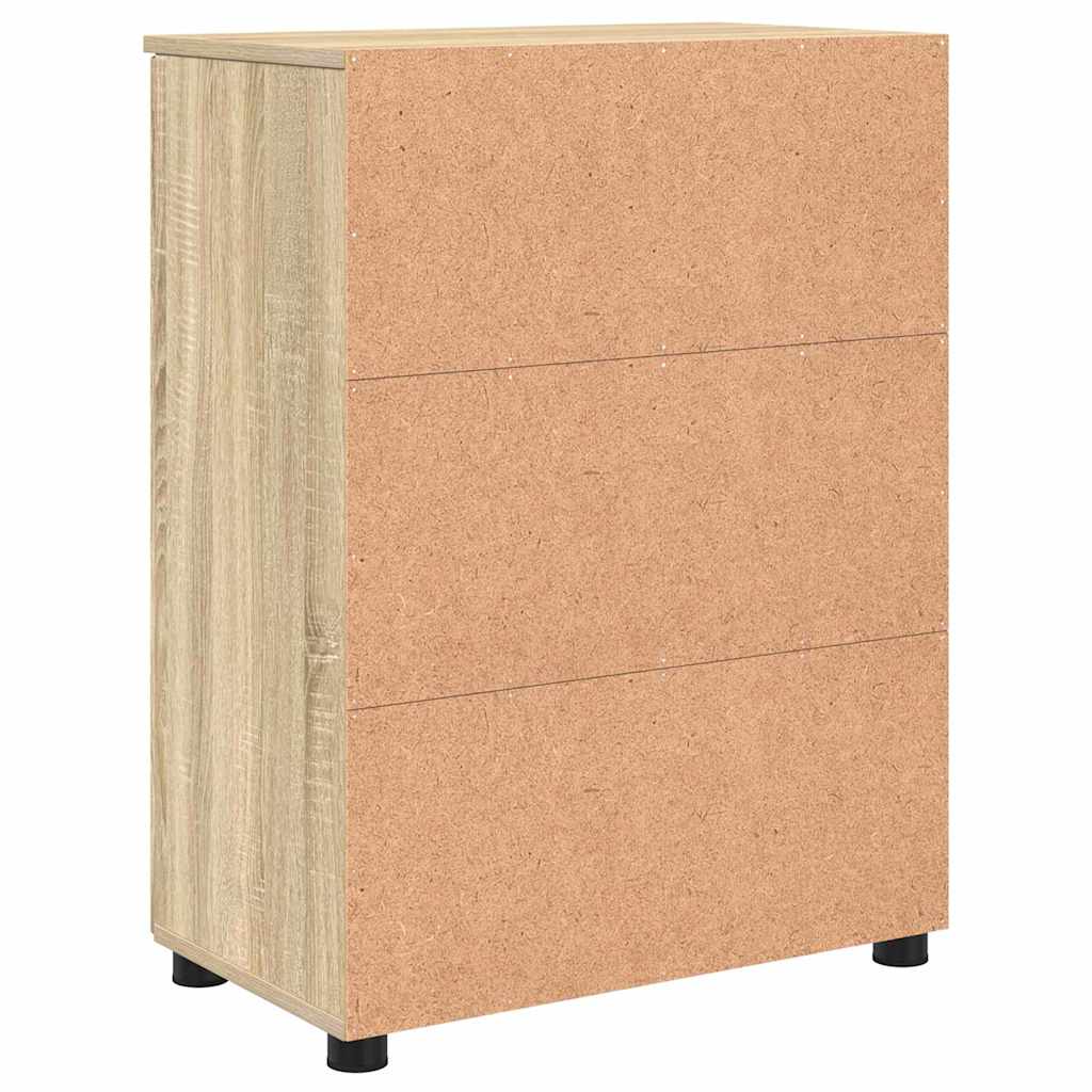 Baderomsskap Sonoma eik 60 x 35 x 80 cm Konstruert tre & Metall