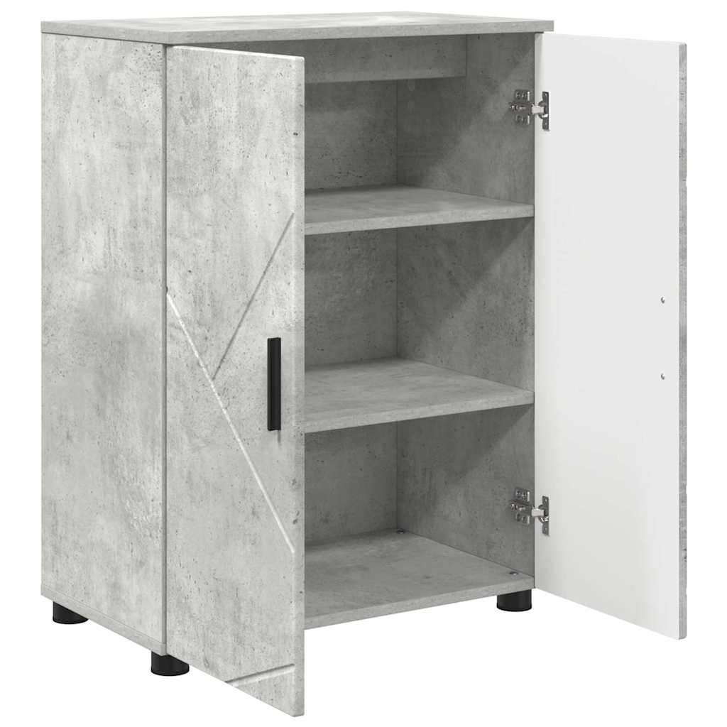 Baderomsskap Betonggrå 60 x 35 x 80 cm Konstruert tre, Metall