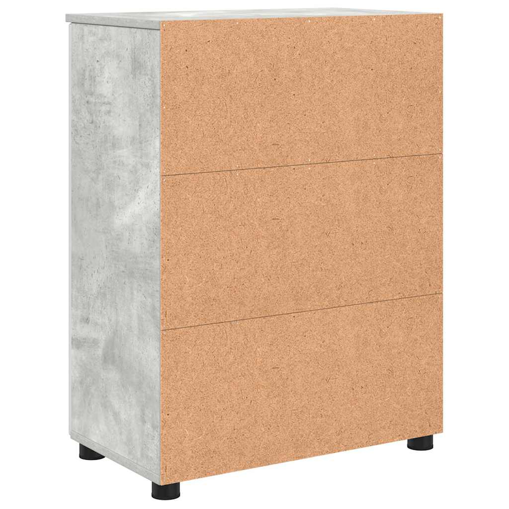 Baderomsskap Betonggrå 60 x 35 x 80 cm Konstruert tre, Metall