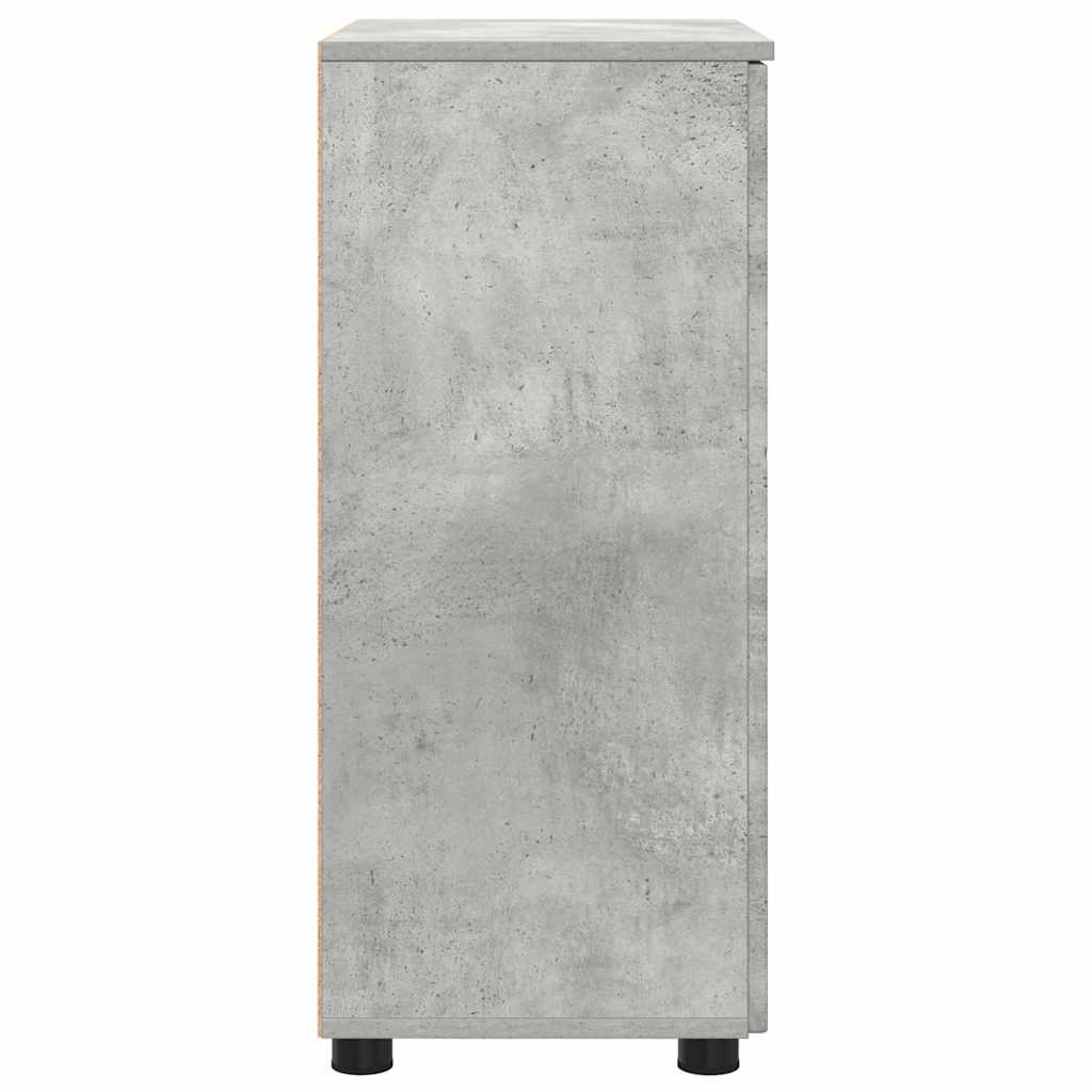 Baderomsskap Betonggrå 60 x 35 x 80 cm Konstruert tre, Metall