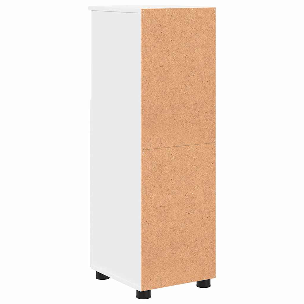 Baderomsskap Hvit 30 x 35 x 95 cm Konstruert tre & Metall