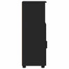 Baderomsskap med hylle Svart 30 x 35 x 95 cm Konstruert tre